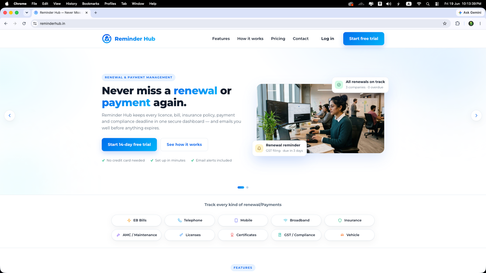 Reminder Hub